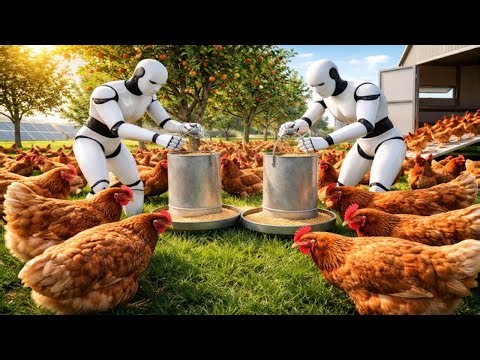 This Robot Is Raising Chickens in America — No Humans Needed! 🇺🇸
