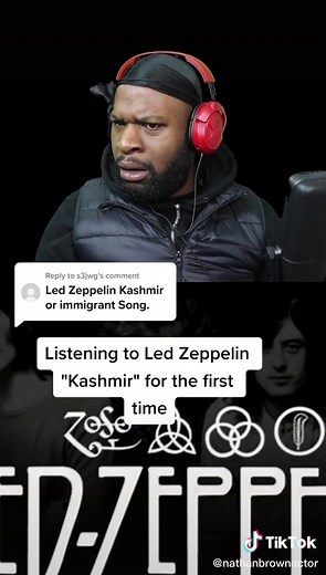 Reacting to Nathan Brown's First Time Listening to Led Zeppelin's 'Kashmir'