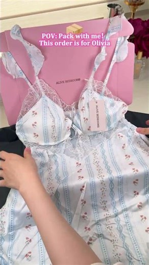 Pack lingerie with me. #northamerica #packwithme #smallbusiness #costumes