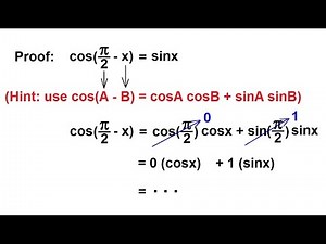 PreCalculus - Trigonometry: Trig Identities (12 of 57) Proving the Cofunction Idenity