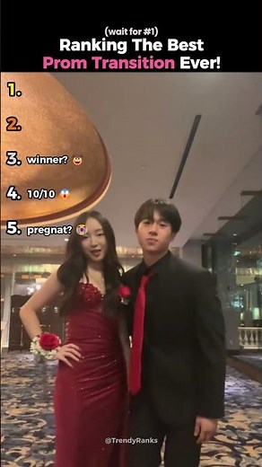 Ranking The Best Prom Transition Ever! #promdress #shorts #usa