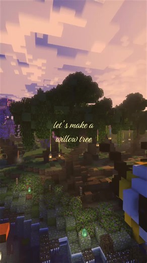 Starting the other side of my caterpillar bridge! Let me know what I should build around these willow trees! Maybe a frog area?? - #minecraft #minecraftmemes #minecraftbuilding #minecrafttutorial #fyp Minecraft aesthetic whimsy Minecraft tutorial