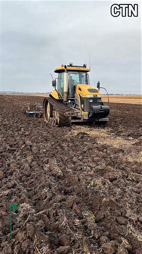 Powerful Track-Type Tractor Plowing Deep Soil — Modern Farming Engineering