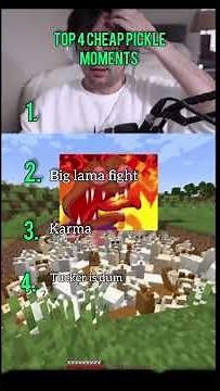 Top 4 cheap pickle moments #minecraft #cheappickle #shorts