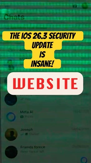 This iOS 26.3 SECURITY Update Could Save Your Bank Account #ios26