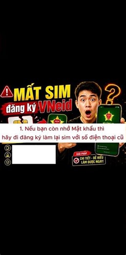 Mất sim không đăng nhập được VNeID thì phải làm sao?