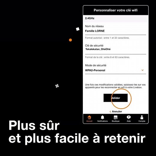 Orange et moi : Personnaliser sa clé wifi