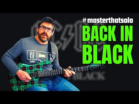 How to REALLY play the Back in Black Guitar Solo [LESSON]