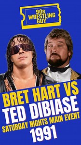Bret Hart vs Ted DiBiase WWF Saturday Nights Main Event April 27, 1991 #WWE #WWF #BretHart #TedDiBiase #Wrestling | 90s Wrestling Guy