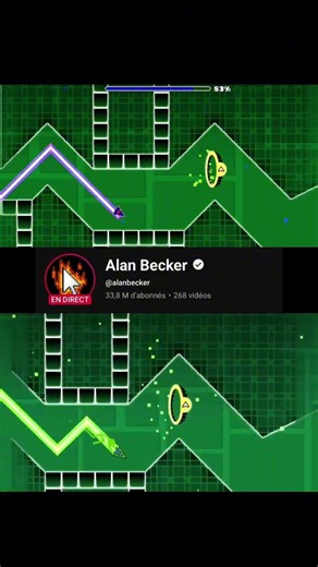 Alan Becker in GD - Geometry Dash showcase - #geometrydash #showcase #gd #alanbecker #gaming #games