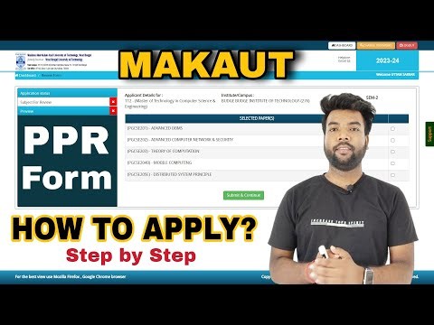 MAKAUT PPR Form Fill-Up Full Process For Even Sem Exam | How To Apply For PPR Review?