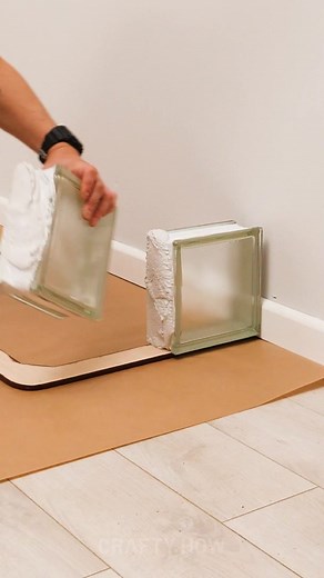 827K views · 194 reactions | Joining Glass Blocks Into A Table?! | Crafty Panda How | Facebook