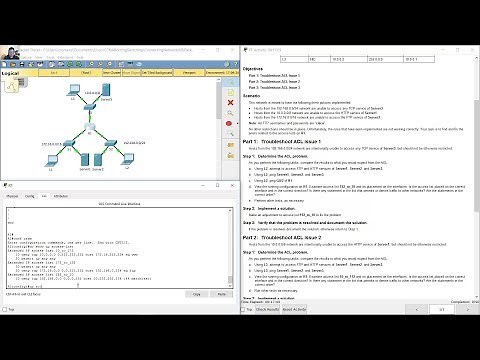 4.4.2.9 Packet Tracer - Troubleshooting IPv4 ACLs