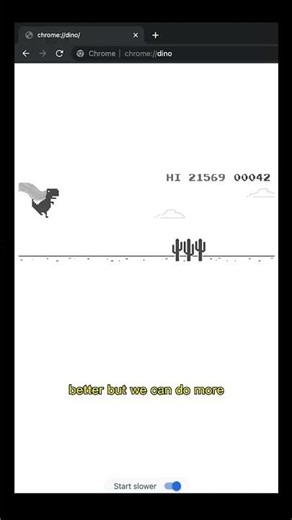 Hacking Chrome Dino Game 🦖 #javascript #shorts #youtubeshorts #viral