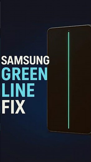 Samsung Vertical Green Line FIX | Free Screen Replacement #shorts