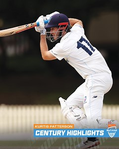 Sensational knock from Kurtis Patterson in the NSW Premier Cricket Qualifying Final. He finished 105 (134) for St George District Cricket Club Sydney. | PlayCricket