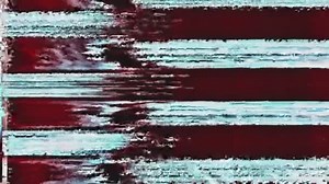 Glitch Noise Vhs Distortion Texture Signal Interference Overlay Blue Red