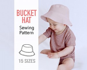 Bucket Hat Sewing Pattern, Summer Hat Sewing Pattern, Baby Hat Sewing Pattern, Woman Sun Hat, Easy Bucket Hat Pattern, for Beginners - Etsy