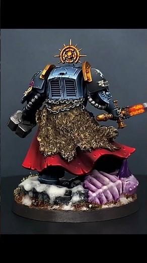 Space Wolves Wolf Lord Conversion - Captain in Terminator armour from Warhammer 40k Leviathan box