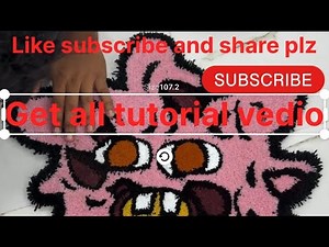 How to Tufting a kid carpet and how to finishing carpet how to use gun all things here.#tuftinggun