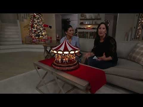 Mr. Christmas Grand Marquee Illuminated Carousel with Music on QVC