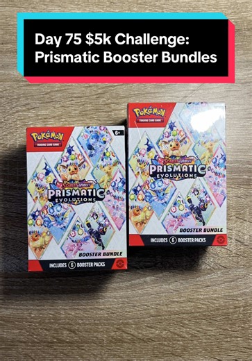 Prismatic Evolutions Booster Bundles Pack Opening! (Day 75) Pulling $5,000 Worth of Pokemon Cards #pokemontcg #pokemon #pokemoncards #pokemoncardsopening #prismaticevolutions