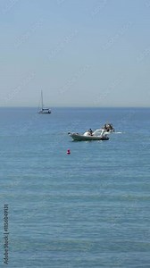 pleasure craft vessels leave enter marina port near marbella vibrant blue sea clear sky create picturesque setting for boating enthusiasts dynamic harbor spain water coastal