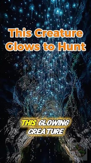 This Creature Glows to Hunt #animalfacts #glowworms #shorts
