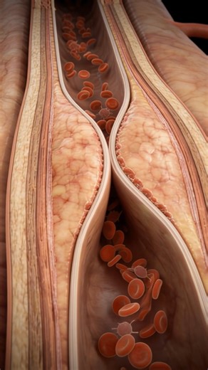 Atherosclerosis starts when LDL cholesterol slips from the bloodstream into the inner lining of an artery through tiny gaps created by ongoing stress, such as high blood pressure or inflammation. Once lodged beneath the surface, LDL becomes chemically altered. The immune system treats this altered cholesterol as a threat and mounts a local inflammatory response. Monocytes move into the vessel wall and transform into macrophages that engulf the altered LDL. As they fill with fat, these cells beco