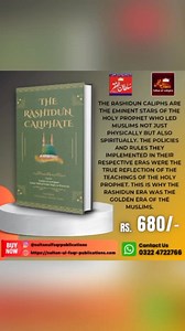 The Rashidun Caliphs are the eminent stars of the Holy Prophet who led Muslims not just physically but also spiritually. The policies and rules they implemented in their respective eras were the true reflection of the teachings of the Holy Prophet. This is why the Rashidun era was the golden era of the Muslims. lessons of Divine love and the ways to have Divine vision and union. *🛒 Order Now:* https://bit.ly/order-on-instagram https://bit.ly/order-on-website 🔍 *What’s Inside:* 📚 Book Price: �