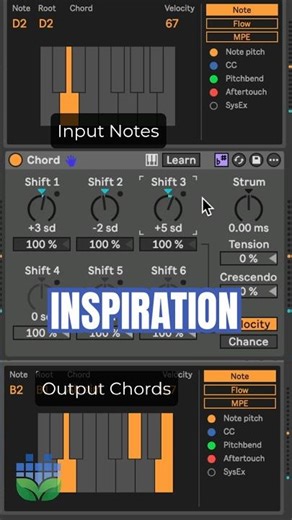 Generate Chords with Single Notes #musicproduction #ableton #shorts #musicproducer