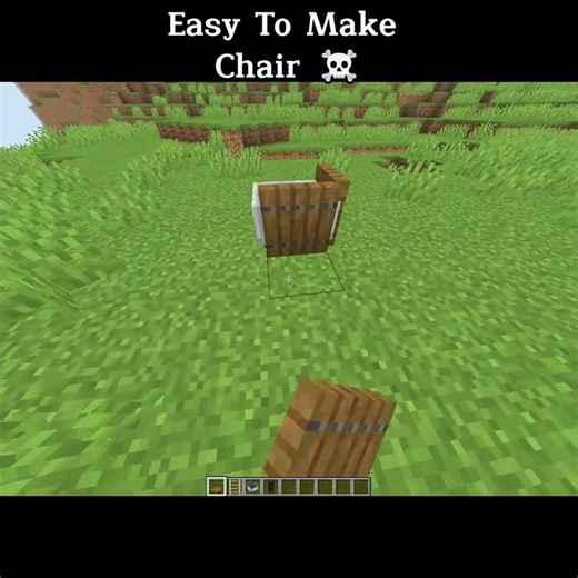 Easy Realistic Chair in Minecraft! #Minecraft #MinecraftBuilds #minecrafttutorial #buildhacks