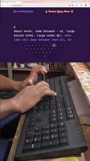 🔥 102 WPM Typing Speed Test ⌨️ 100+ WPM Fast Typing Challenge #raushantypingmaster