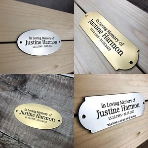 Personalised Bench Plaques, Remembrance Plaques, Outdoor Memorial Plaque, Anniversary, Commemoration, Pet Plaque, Garden Bench Plaque - Etsy UK