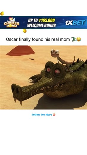 3d cartoon animation on Instagram: "Dreamytoons2025 Oscar Oasis It's a French-South Korean animated series featuring Oscar, a funny little lizard who lives in the desert. Oscar is always searching for water, food, or shade, but he keeps getting into trouble because of the three other characters - Popy (the fox), Harchi (the hyena), and Buck (the vulture) - who constantly bother him. The cartoon is a silent comedy, meaning there's almost no dialogue - just funny sounds and expressions. (cartoons,