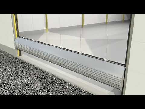 Champion Door - Installation of Champion Door's fabric fold-up door