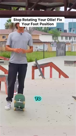 Fix Your Ollie Foot Position for Better Skateboarding