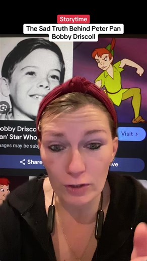 The ghost of Peter Pan storytime #waltdisney #peterpan #bobbydriscoll #childstar #storytime