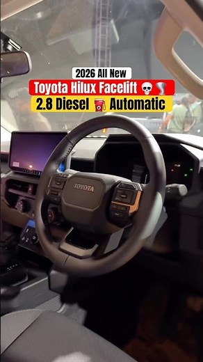 All 🤩 New Toyota Hilux 2026 facelift Interior 🔥 VX Varient 39.Lakhs Ex showroom ✅ #toyotahilux2026