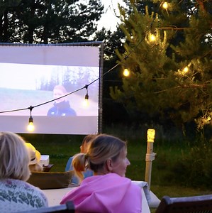 37K views · 53 reactions | Create a Magical Outdoor Movie Night in Your Backyard | Green Bean | Facebook