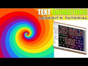 LEDEdit-K Tutorial - How To Add Text