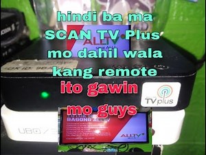 How to scan the channels of TV plus without remote