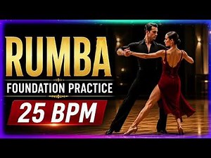 Rumba Foundation Practice 25 BPM | Ballroom Practice Music