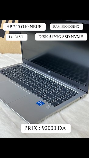 HP 240 G10 I3 1315U 8GO 512GO SSD 14'' HD WINDOWS 11 PRO | Protech Hassiba