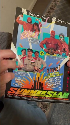 ULTIMATE WARRIOR HULK HOGAN WWF Magazine with SummerSlam 1991 Preview #wwe #summerslam