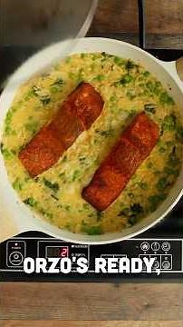 One-Pan Steelhead Trout with Lemon Orzo | Fresh Spring Recipe 🍋✨