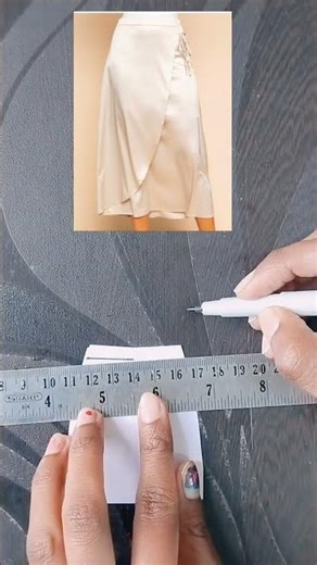 Satin skirt pattern drafting tutorial #fashiontrends #fashionndesigns #patterndrafting
