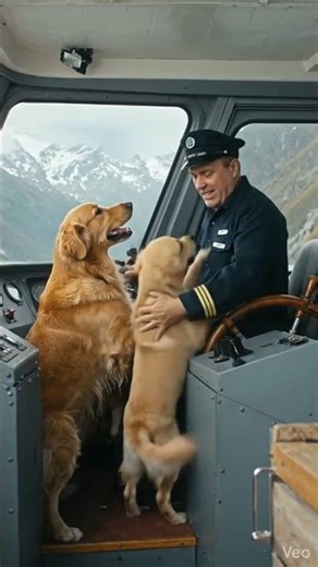 Golden Retriever Mom & Puppy SAVE Train… You Won’t Believe🚂 #dog #rescue #goldenretriever #animals