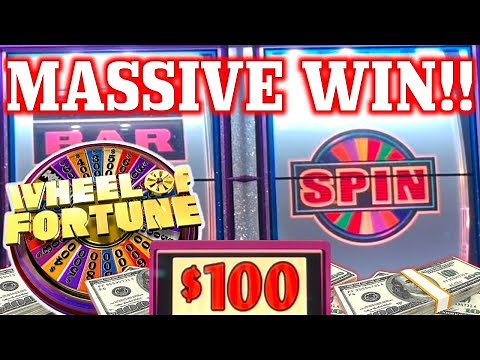 $100 High Limit Wheel of Fortune Jackpots - Massive Double Diamond Wheel Spin!
