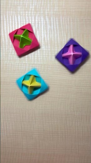 簡単！遊べる折り紙簡単 #折り紙 #コマ #spinning top #origami #折纸 #摺紙 #종이접기